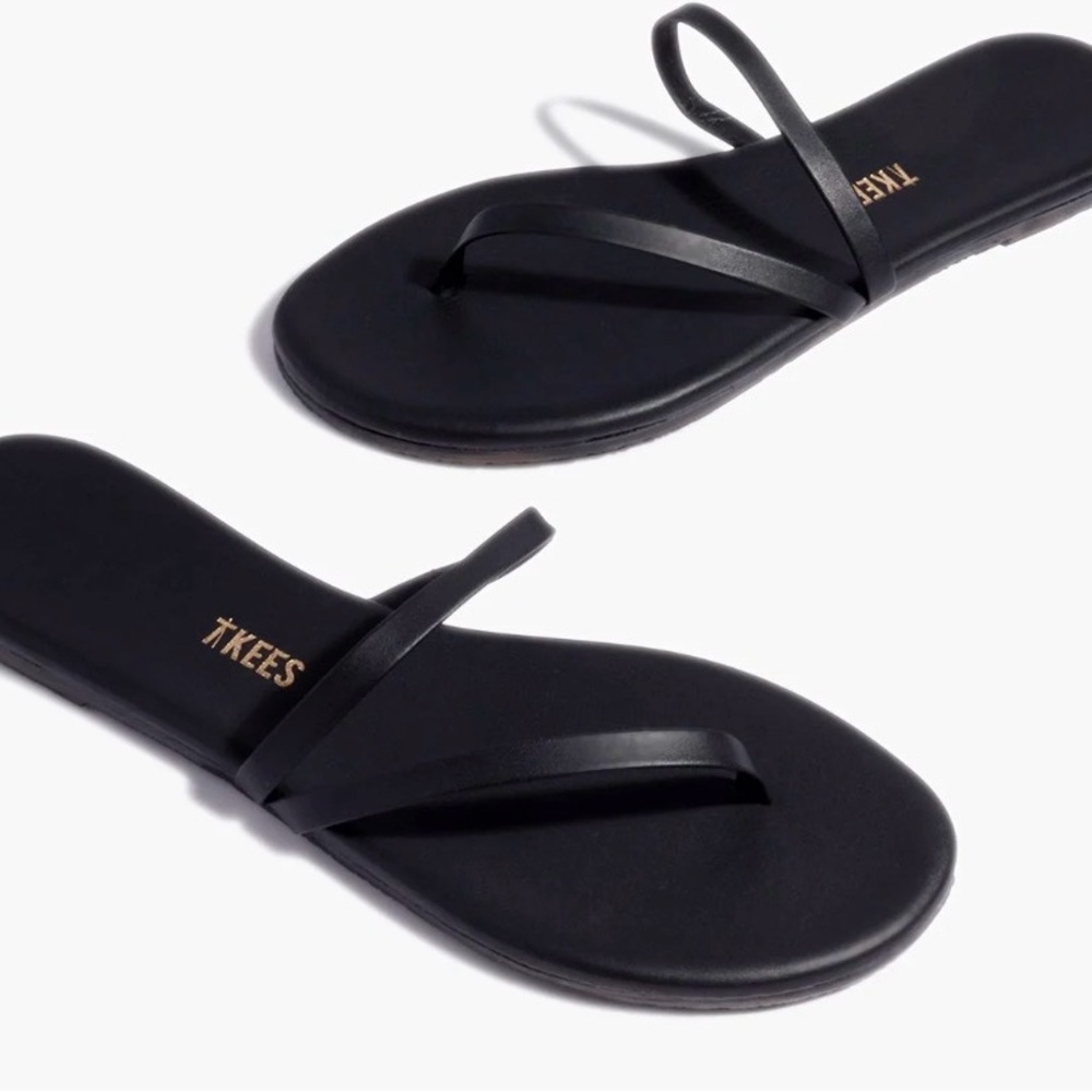 NWT TKEES SARIT Women's Black Sandals
